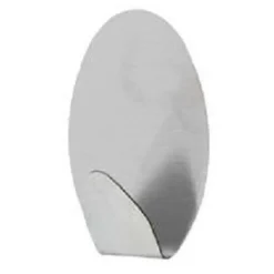 SET 4 GANCI APPENDINI ADESIVI PARETE CASA CUCINA BAGNO ATTACCAPANNI OVALI 59662
