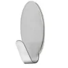 SET 6 GANCI APPENDINI ADESIVI PARETE CASA CUCINA BAGNO ATTACCAPANNI OVALI 59666