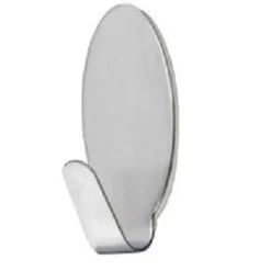 SET 6 GANCI APPENDINI ADESIVI PARETE CASA CUCINA BAGNO ATTACCAPANNI OVALI 59666