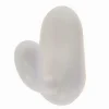 SET 2 GANCI APPENDINI PARETE ADESIVI CASA CUCINA BAGNO ATTACCAPANNI BIANCO 87016