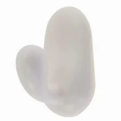 SET 2 GANCI APPENDINI PARETE ADESIVI CASA CUCINA BAGNO ATTACCAPANNI BIANCO 87016