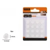 SET 16 GOMMINI ADESIVI PROTEZIONE PAVIMENTI TRASPARENTI ROTONDI 12.7X3.5MM 66096