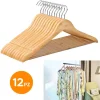 SET 12 GRUCCE APPENDIABITI STAMPELLE IN LEGNO PORTA ABITI ARMADIO CASA NEGOZIO