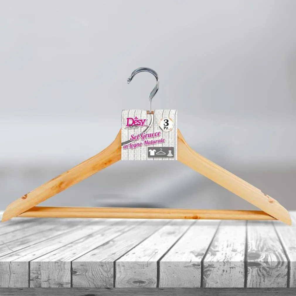 SET 12 GRUCCE APPENDIABITI STAMPELLE IN LEGNO PORTA ABITI ARMADIO CASA NEGOZIO