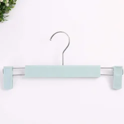 SET 2 GRUCCE PANTALONI IN LEGNO COLORATE ARMADIO CLIP ANTISCIVOLO GONNE SHORTS