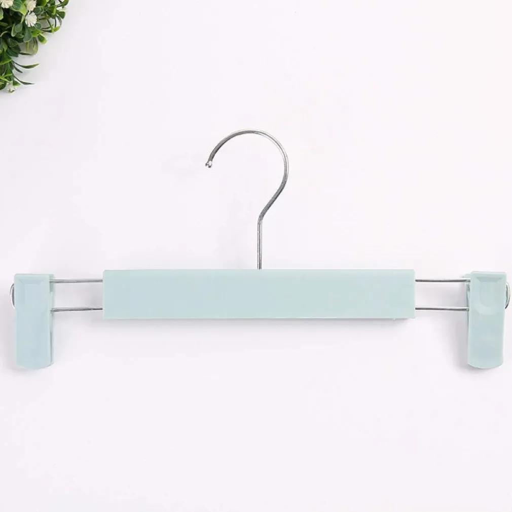 SET 2 GRUCCE PANTALONI IN LEGNO COLORATE ARMADIO CLIP ANTISCIVOLO GONNE SHORTS