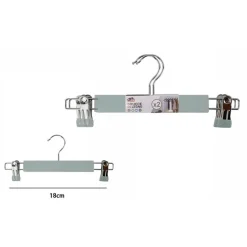 SET 2 GRUCCE PANTALONI IN LEGNO COLORATE ARMADIO CLIP ANTISCIVOLO GONNE SHORTS