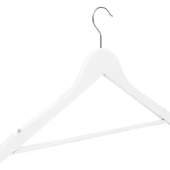 SET 3 GRUCCE STAMPELLE APPENDIABITO LEGNO BIANCA VESTITI PANTALONI GIACCHE 59620