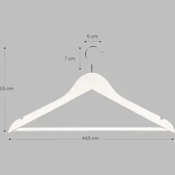 SET 3 GRUCCE STAMPELLE APPENDIABITO LEGNO BIANCA VESTITI PANTALONI GIACCHE 59620