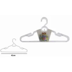 SET 4 GRUCCE STAMPELLE PLASTICA TRASPARENTE APPENDIABITI VESTITI PANTALONI 87003