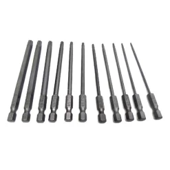 SET 11 INSERTI DA T6 A T40 100MM CACCIAVITI TORX PER AVVITATORE ESAGONALE 1/4"