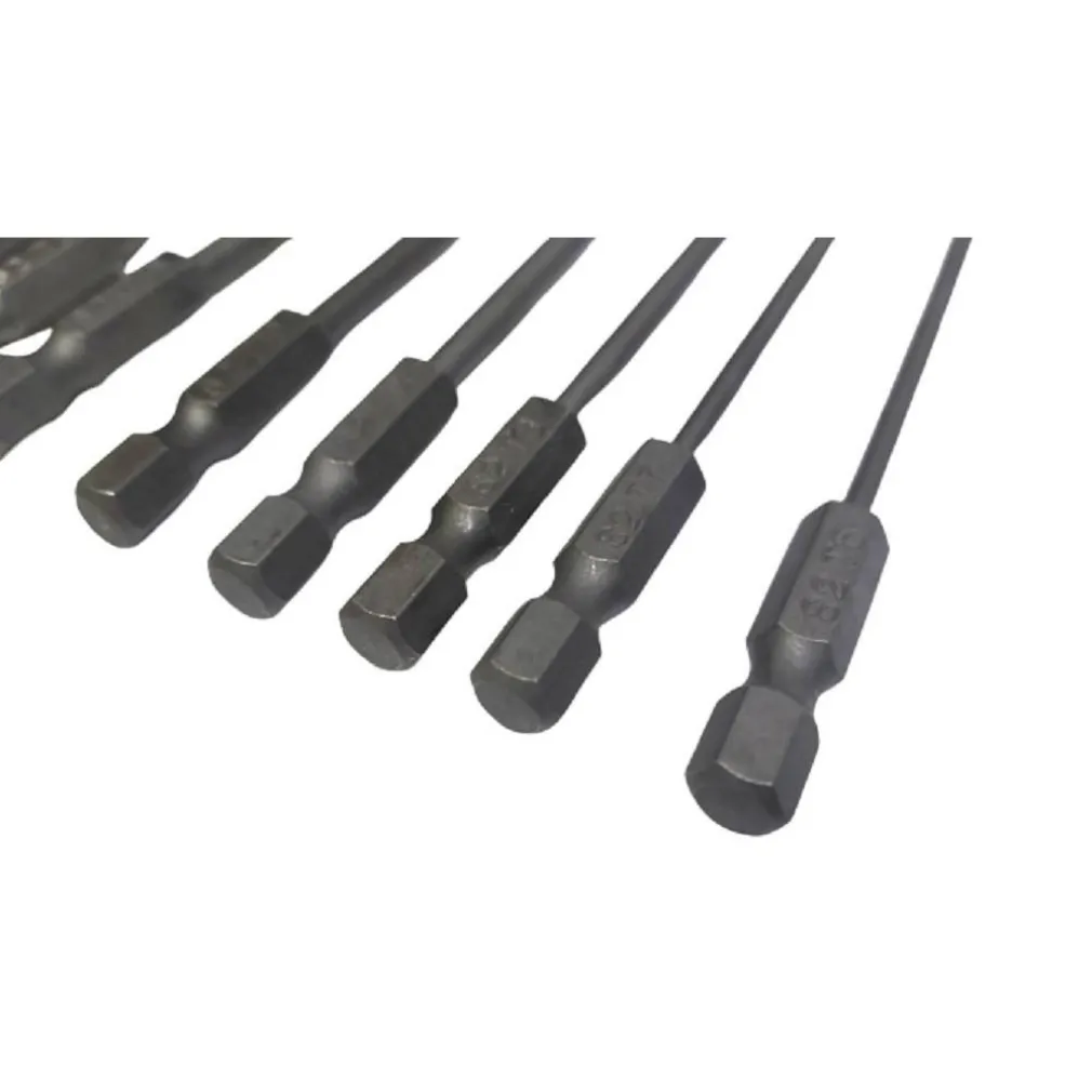 SET 11 INSERTI DA T6 A T40 100MM CACCIAVITI TORX PER AVVITATORE ESAGONALE 1/4"