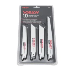 SET 10 LAME PER LEGNO E METALLO PER SEGA SEGHETTO ELETTRICA ALTERNATIVO 6