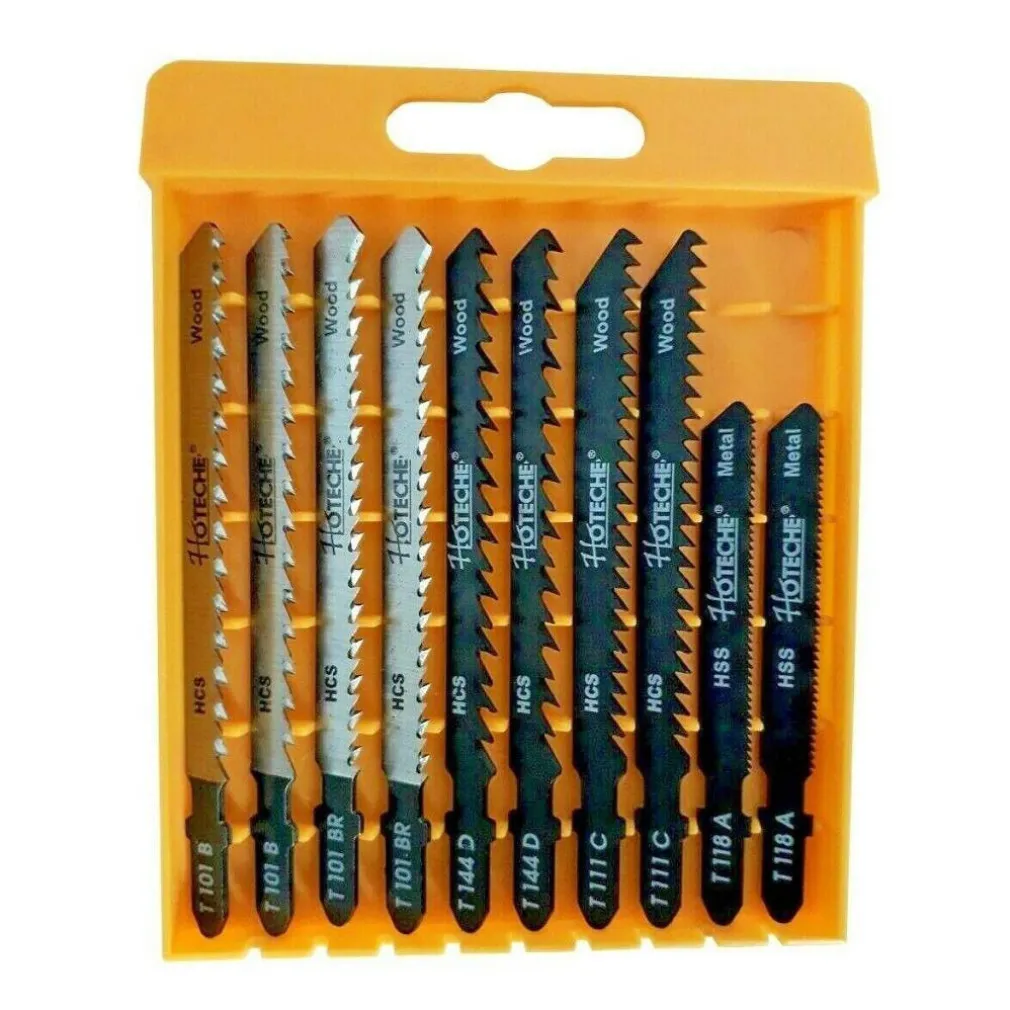 SET 10 LAME PER SEGHETTO ALTERNATIVO LEGNO METALLO HCS PVC 75 100MM ART.621001