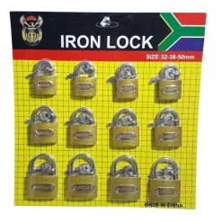 SET 12 LUCCHETTI AD ARCO 32MM 38MM 50MM CON 3 CHIAVI PER ARMADIETTO VALIGIA