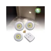 SET 3 LUCI LED COB CON TELECOMANDO LUCE REGOLABILE LAMPADA DISCO ARMADIO TX-9728