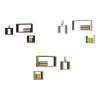 SET 3 MENSOLE CUBI A PARETE IN LEGNO MDF SCAFFALE LIBRERIA MENSOLA VARI COLORI