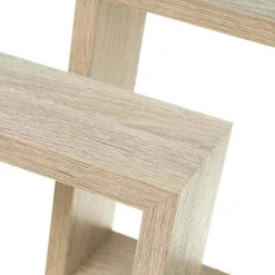 SET 3 MENSOLE DA PARETE MODERNE DESIGN CUBO MENSOLA SCAFFALE IN LEGNO MDF BEIGE