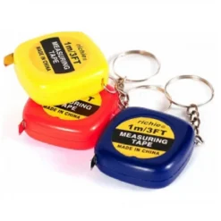 SET 2 MINI FLESSOMETRO 1M METRO FLESSIBILE CON FRIZIONE RETRATTILE PORTACHIAVI