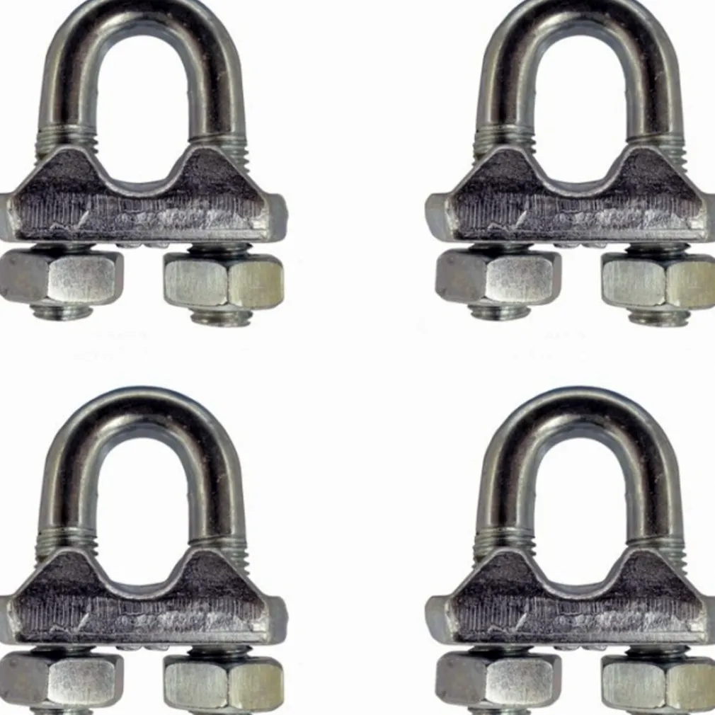 SET 4 MORSETTI MORSETTO FERMA SERRA FUNE 10MM IN ACCIAIO INOSSIDABILE FERRAMENTA