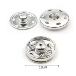 SET 4 PAIA DI BOTTONI AUTOMATICI A PRESSIONE Ø 25 MM ACCESSORI PER CUCITO 52984