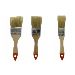 SET 3 PENNELLI TESTA PIATTA PENNELLO PER PITTURA VERNICE VARIE DIMENSIONI 90307