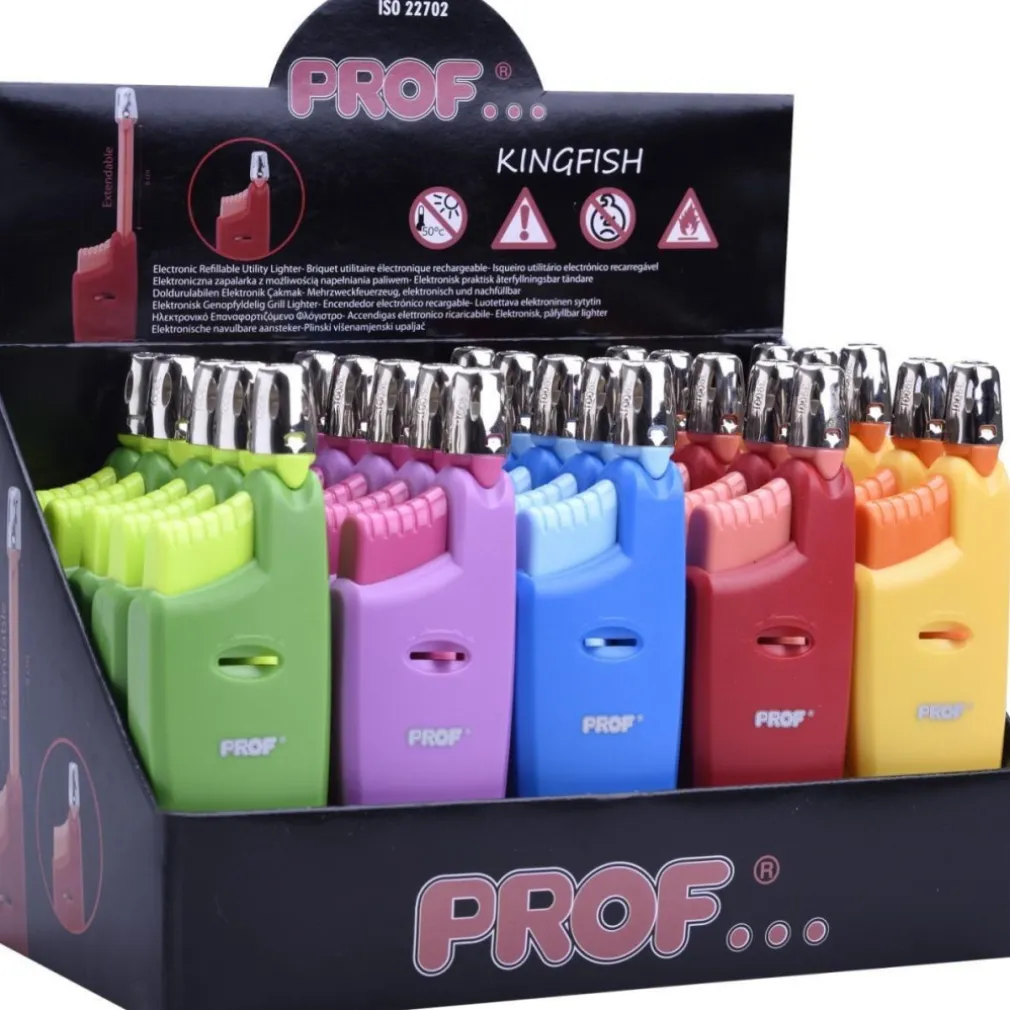 SET 25 PEZZI ACCENDINI ACCENDI GAS KINGFISH TRENDY COLOR CUCINA FORNELLI