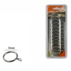 SET 10 PEZZI ANELLI IN METALLO PER ASTA TENDE TENDA COLORE CROMO 35MM 66413
