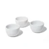 SET 3 PEZZI ANTIPASTIERA CIOTOLA CIOTOLE TONDO DIAMETRO 8.5CM BIANCO PORCELLANA