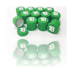 SET 12 PEZZI BOMBONIERA BOMBONIERE SCATOLINA VERDE 18 ANNI PORTACONFETTI