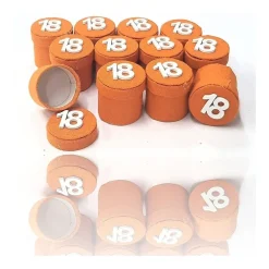 SET 12 PEZZI BOMBONIERA BOMBONIERE SCATOLINA ARANCIONE 18 ANNI PORTACONFETTI