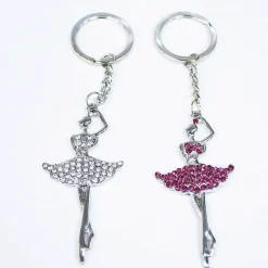 SET 12 PEZZI BOMBONIERA BOMBONIERE BALLERINA GLITTER CC39852 PORTACHIAVI