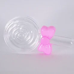 SET 12 PEZZI BOMBONIERA BOMBONIERE LECCA LECCA FIOCCO ROSA SCATOLINA CONFETTI