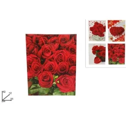 SET 6 PEZZI BUSTE DA REGALO CON ROSE 42X33X12CM BORSA SAN VALENTINO VARI MODELLI