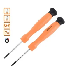 SET 2 PEZZI CACCIAVITE CACCIAVITI PUNTA MAGNETICA A STELLA T6 T7 IN CR-V 57024