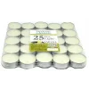 SET 25 PEZZI CANDELE BIANCHE PROFUMATE FRAGRANZA ALLA VANIGLIA TEALIGHT LUMINI