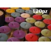 SET 120 PEZZI CANDELE COLORATE ASSORTITE PROFUMATE FRAGRANZA TEALIGHT LUMINI