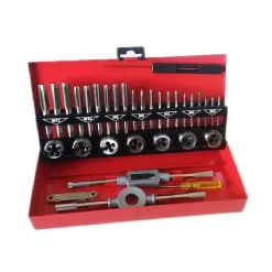 SET 32 PEZZI CASSETTA KIT FILIERA PER FILETTATURA MASCHI E FEMMINE HX32TD