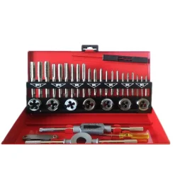 SET 32 PEZZI CASSETTA KIT FILIERA PER FILETTATURA MASCHI E FEMMINE HX32TD