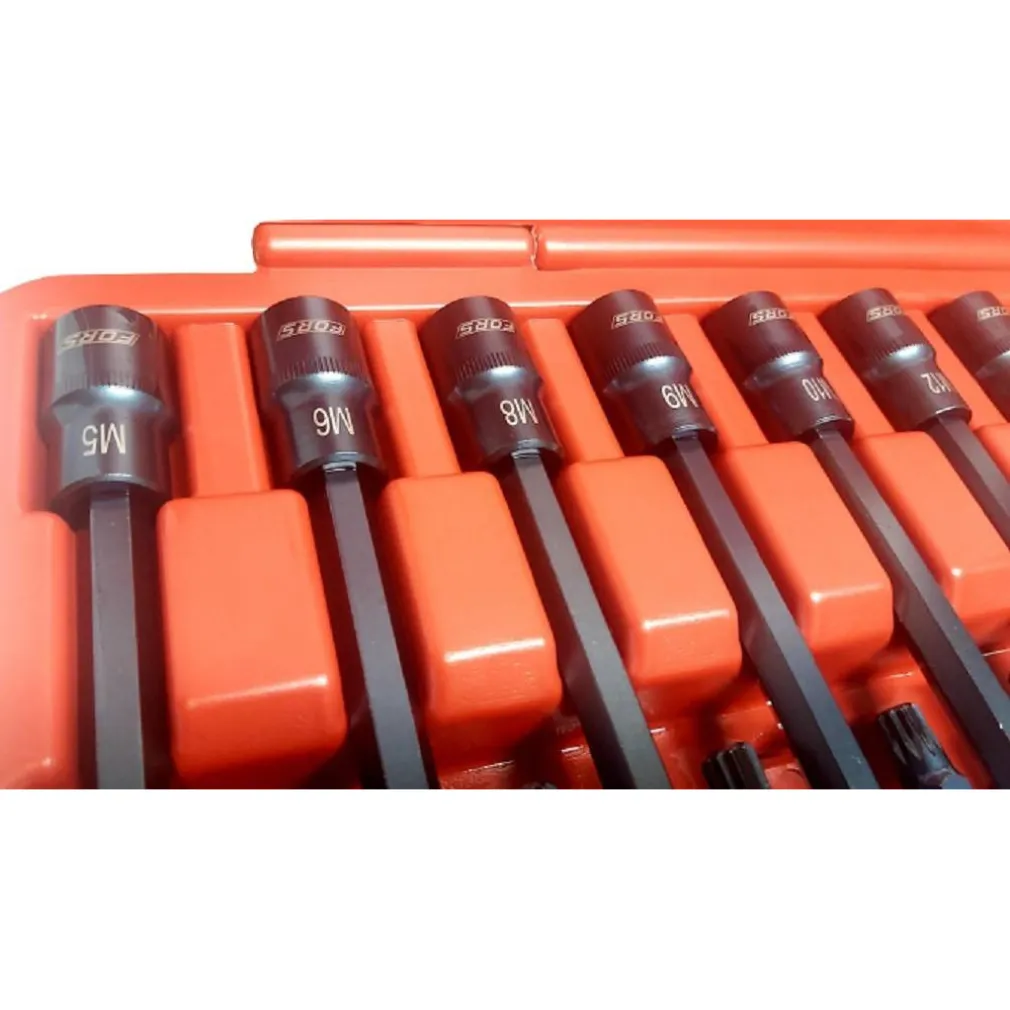 SET 26 PEZZI CHIAVI A BUSSOLA INSERTI MILLERIGHE XZN 1/2" DA M5 A M16 FS-43614