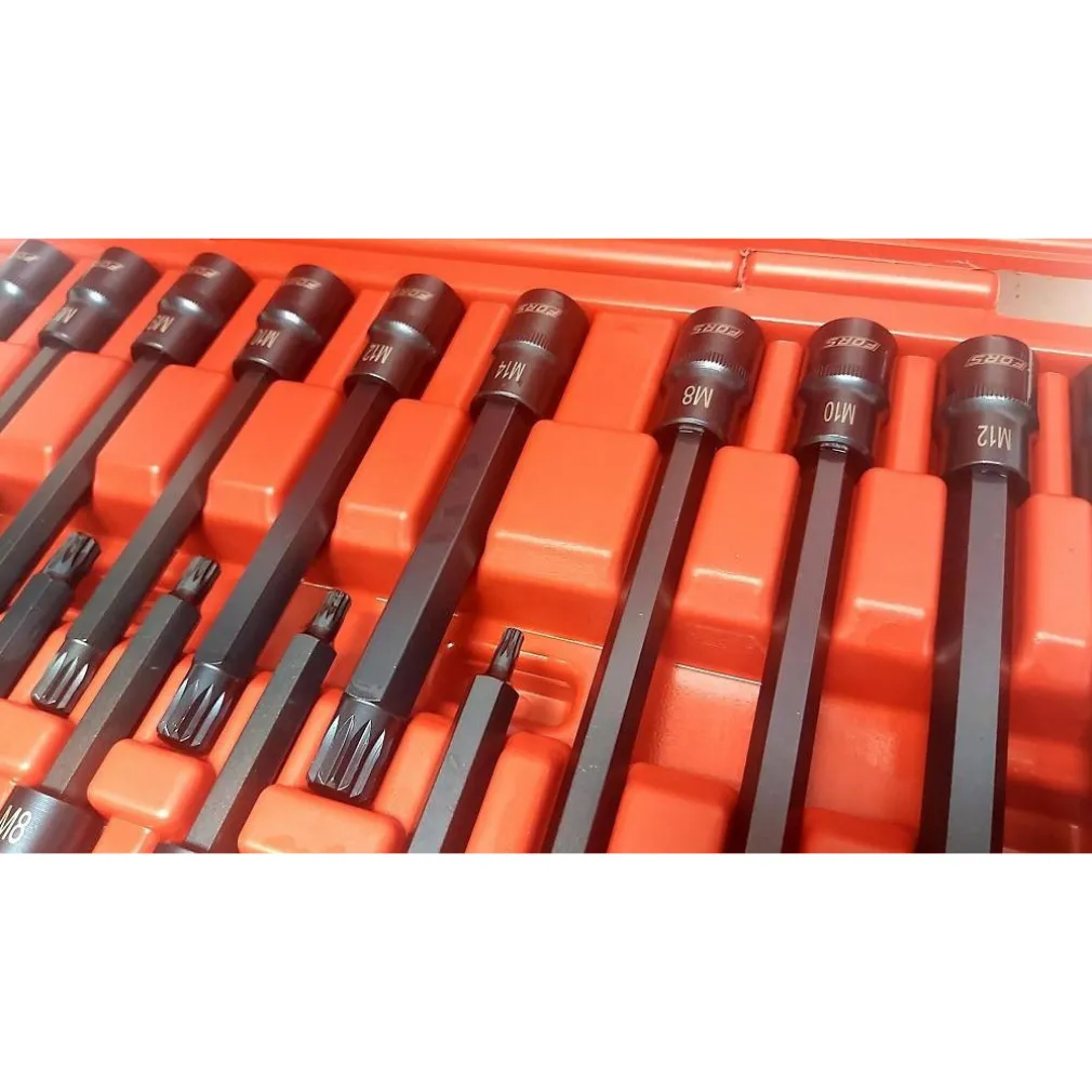 SET 26 PEZZI CHIAVI A BUSSOLA INSERTI MILLERIGHE XZN 1/2" DA M5 A M16 FS-43614