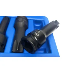 SET 8 PEZZI CHIAVI BUSSOLE TORX ATTACCO 1/2