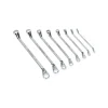 SET 8 PEZZI CHIAVI CHIAVE ANELLO ANELLI RING SPANNER 6 A 20 MM 7 A 22 MM FISSE ACCIAIO