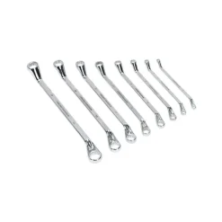 SET 8 PEZZI CHIAVI CHIAVE ANELLO ANELLI RING SPANNER 6 A 20 MM 7 A 22 MM FISSE ACCIAIO
