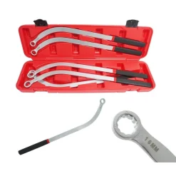 SET 5 PEZZI CHIAVI TENDICINGHIA POLIGONALE LUNGHE A TESTA PER PULEGGIA 13/19 MM