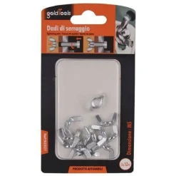 SET 12 PEZZI DADI DI SERRAGGIO DADO CON ALETTE FILETTATURA M5 FISSAGGIO 93327