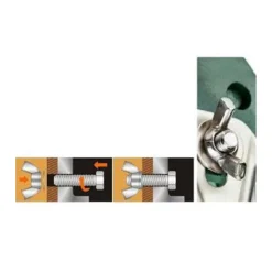 SET 12 PEZZI DADI DI SERRAGGIO DADO CON ALETTE FILETTATURA M5 FISSAGGIO 93327