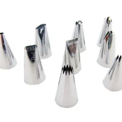 SET 9 PEZZI DI BECCUCCI PER SAC A POCHE RICAMBIO TASCA PASTICCIERE  TORTE DOLCI