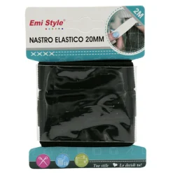 SET 3 PEZZI ELASTICO ELASTICI NERO 20MMX1.5M CUCITO SARTA ABBIGLIAMENTO