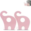 SET 2 PEZZI FERMALIBRI MOTIVO ELEFANTE IN FERRO PER BAMBINI LIBRI DA 19 X 12 CM